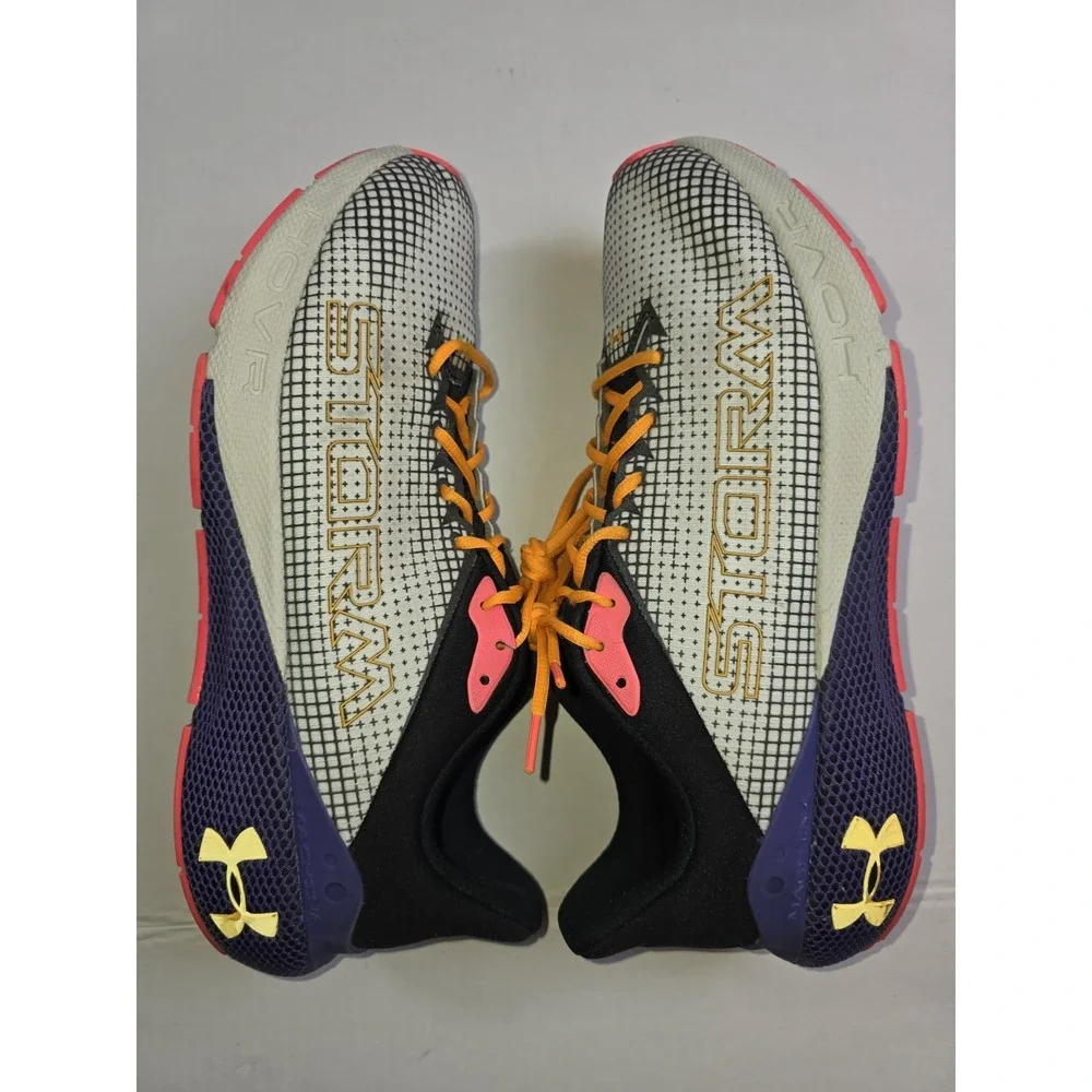 Size 12.5 Mens Under Armour HOVR Machina Storm White Clay Purple